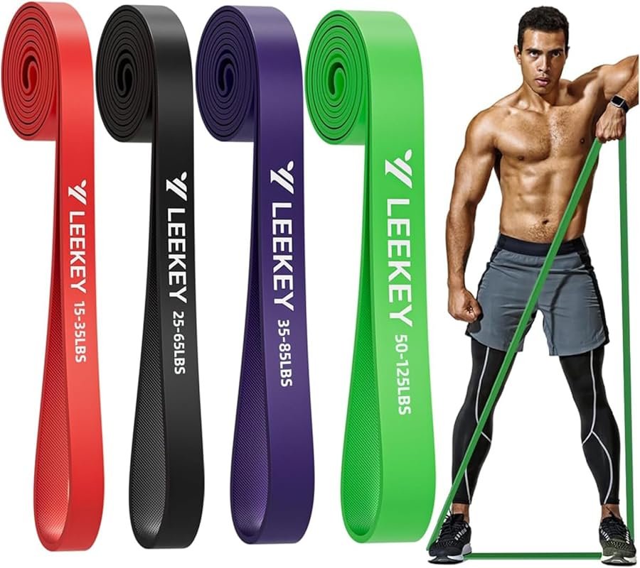 LEEKEY Door Anchor Resistance Bands for Home Workouts, Strength Traini