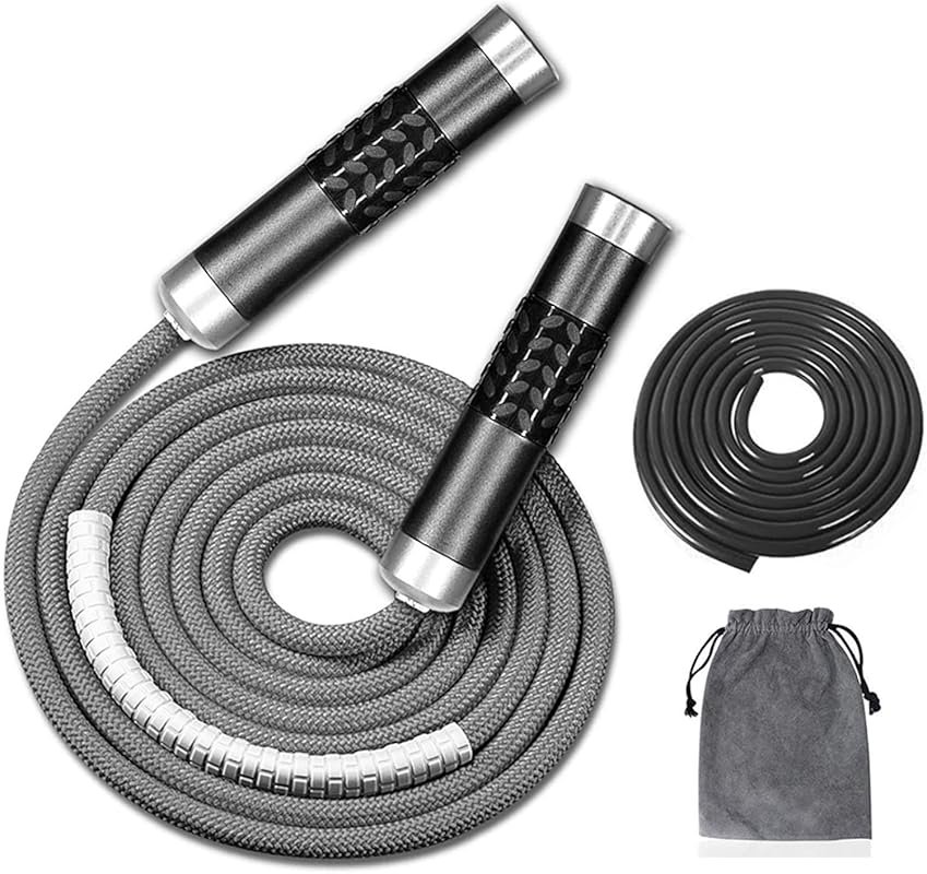 Redify 1LB Weighted Tangle-Free Ball Bearing Jump Rope with Adjustable