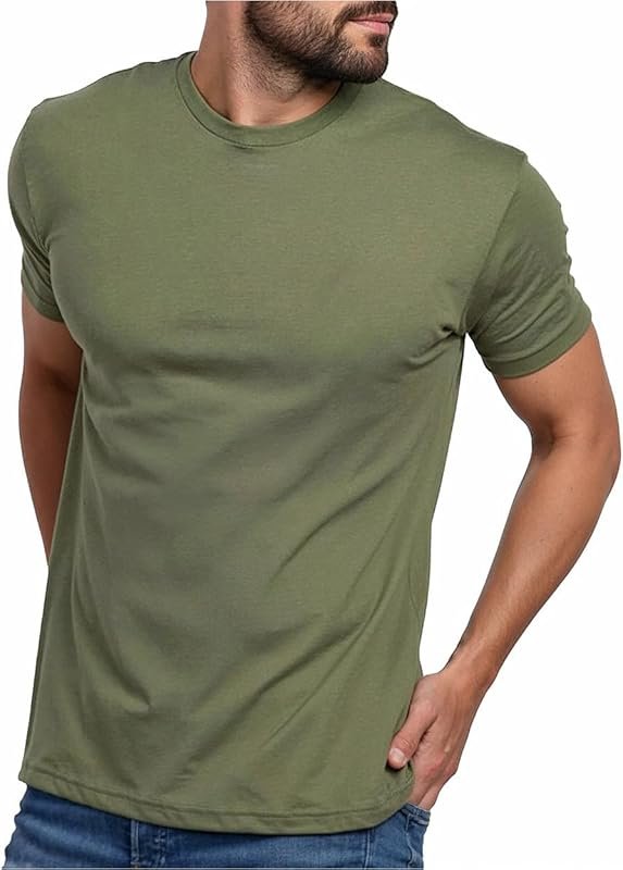 INTO THE AM Mens T Shirts Soft Cotton Blend Crew Neck Tee S - 4XL Athl