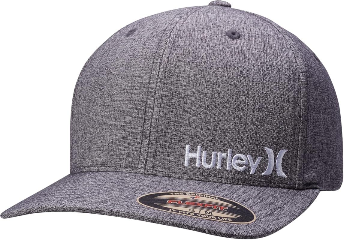 Hurley Mens One & Only Corp Flexfit Perma Curve Bill Baseball Hat