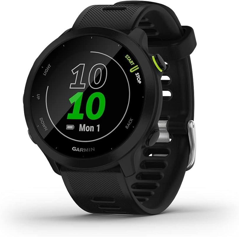 Garmin Forerunner 55 GPS Running Watch with Daily Workouts, 2 Weeks Ba