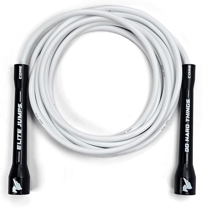 Elite Jumps Adjustable 6mm PVC Jump Rope with Unbreakable Handles Non-