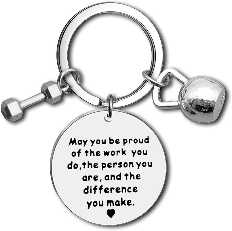 Dabihu Retirement Fitness Instructor Keychain - Appreciation Gift for 