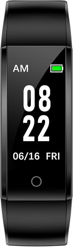 Non Bluetooth GRV Fitness Tracker, Waterproof Pedometer Watch with Ste