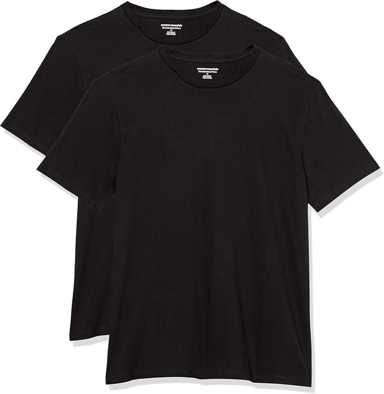 Amazon Essentials Men's Short-Sleeve Crewneck T-Shirt, Pack of 2