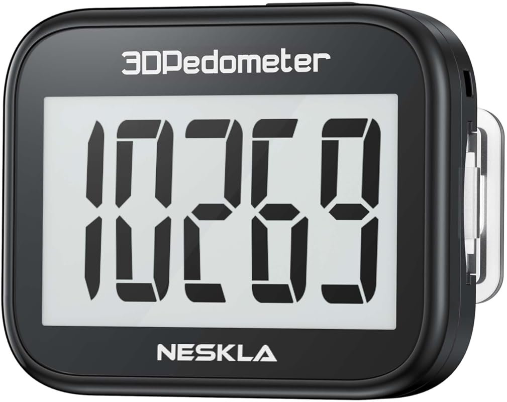 3D Digital Step Counter for Walking, Accurate Tracking for All Ages wi