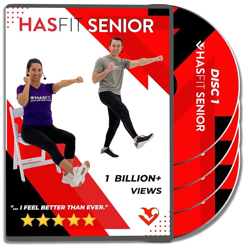 HASfit Senior Workout DVD: 4 Discs, 16 Balance & Strength Exercises fo