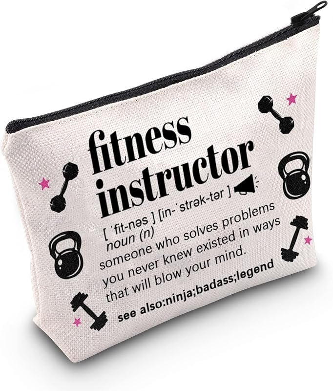 TSOTMO Zippered Fitness & Makeup Bags for Instructors, Coaches, Bodybu