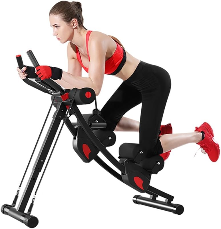 Fitlaya Fitness Height Adjustable Foldable AB Machine Ab Workout Equip