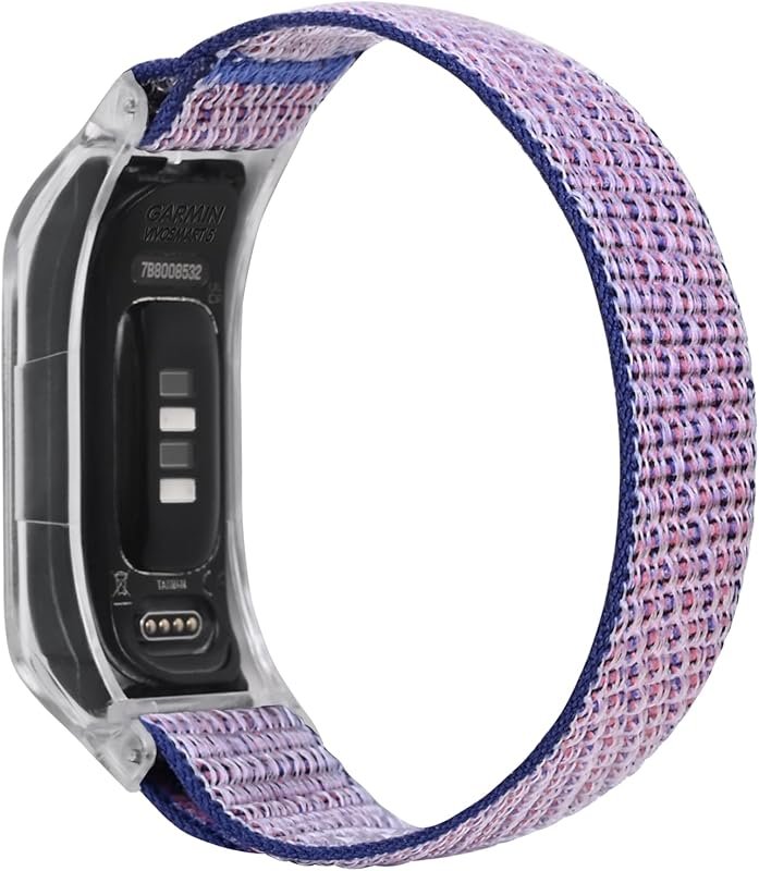 C2D JOY Sport Mesh Nylon Bands with Transparent Case for Garmin Vivosm