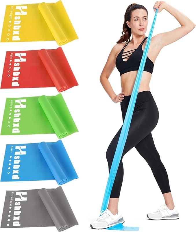 Latex-Free Resistance Bands for Therapy, Yoga & Home Workouts