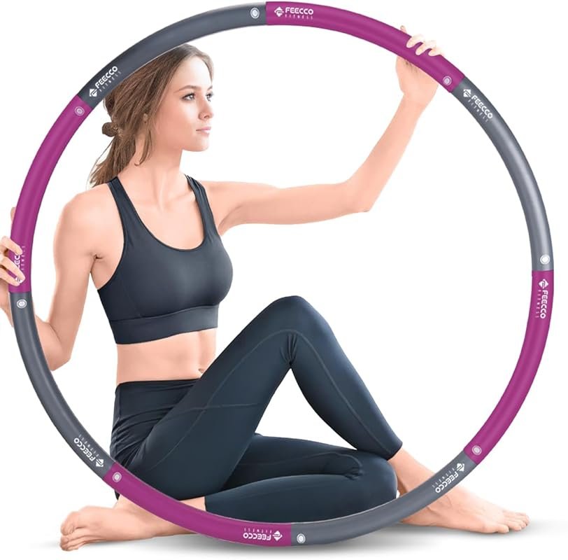 Weighted Fitness Hoop with 8 Detachable Sections for Effective Weight 