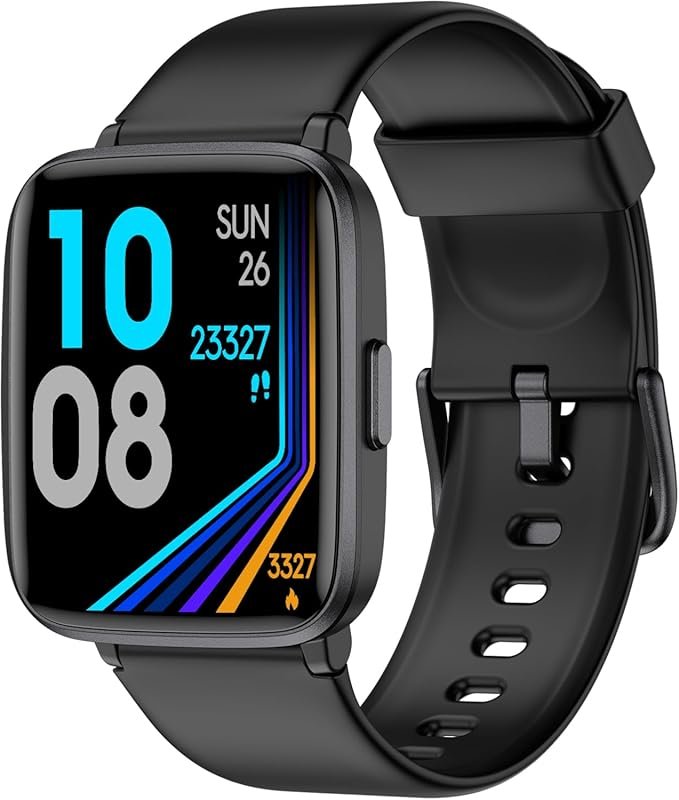LIVIKEY Fitness Tracker Watch with Heart Rate Monitor & IP68 Waterproo