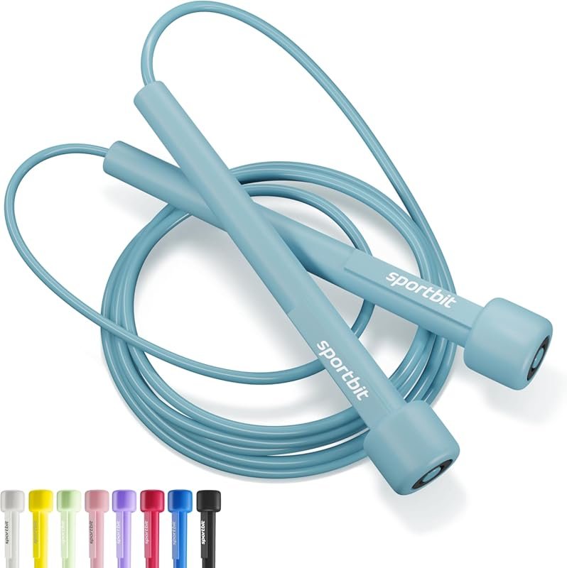 SPORTBIT Adjustable Speed Jump Rope for Cardio, Boxing, Fitness, Weigh