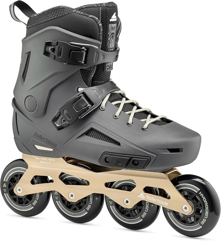 Rollerblade Lightning 90 Men's Urban Inline Skate Anthracite and Taupe
