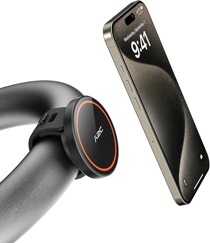 A2C MagSafe Phone Mount with 17N Magnets for Gym, Treadmill & Peloton 