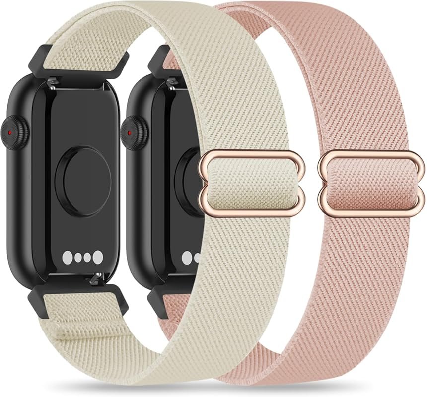 2 Pack Stretchy Nylon Bands Compatible with FITVII HM08, MorePro HM08,