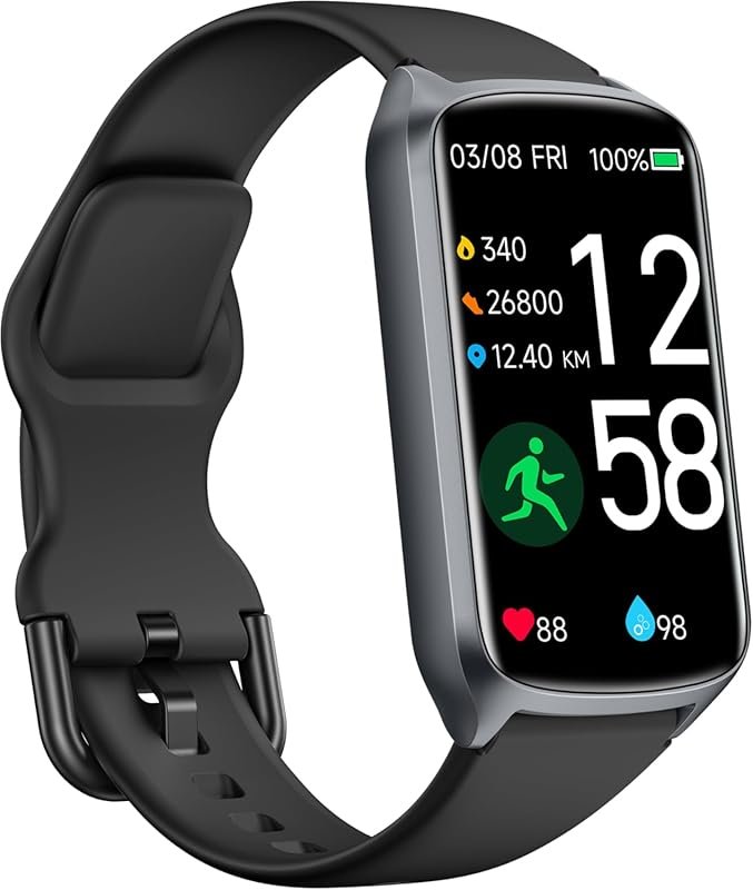 Amzhero Fitness Tracker with 24/7 Heart Rate, Blood Oxygen, Blood Pres