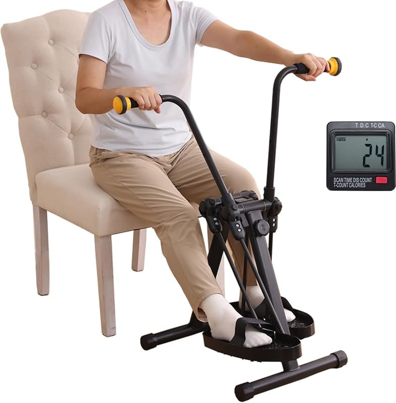 Pedal Exerciser for Seniors: Arm, Leg, Hand & Knee Elderly Home Exerci