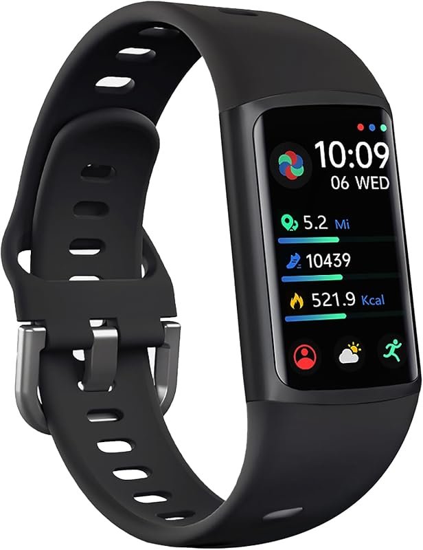 FITVII FINO 2 Slim Smart Watch with Blood Oxygen, Sleep Monitor, 24/7 