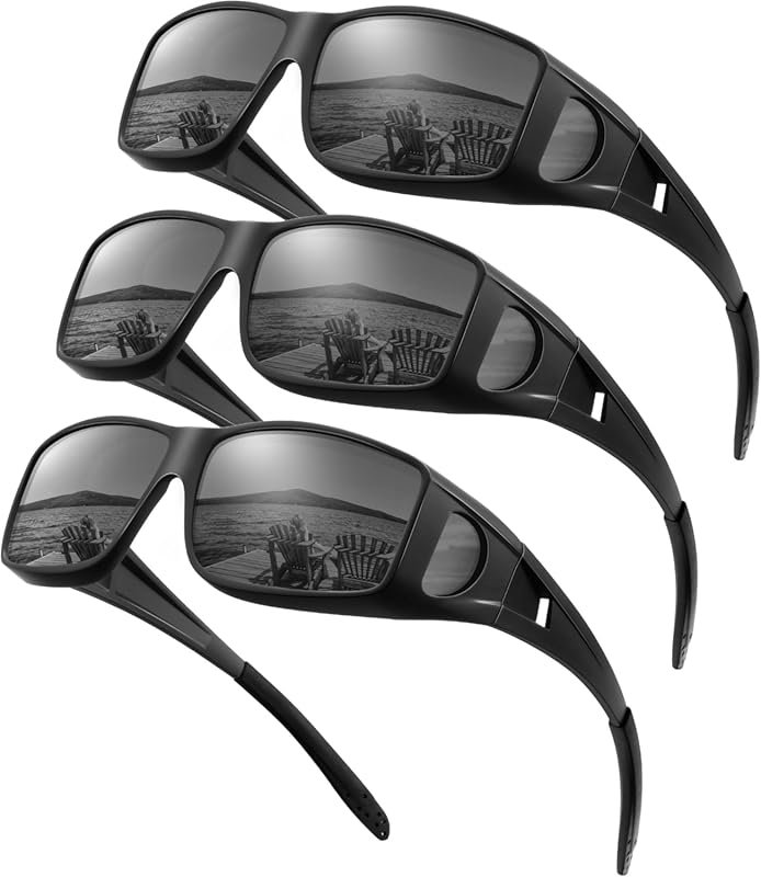 KALIYADI Polarized Wrap-Around Sunglasses with UV Protection for Men &