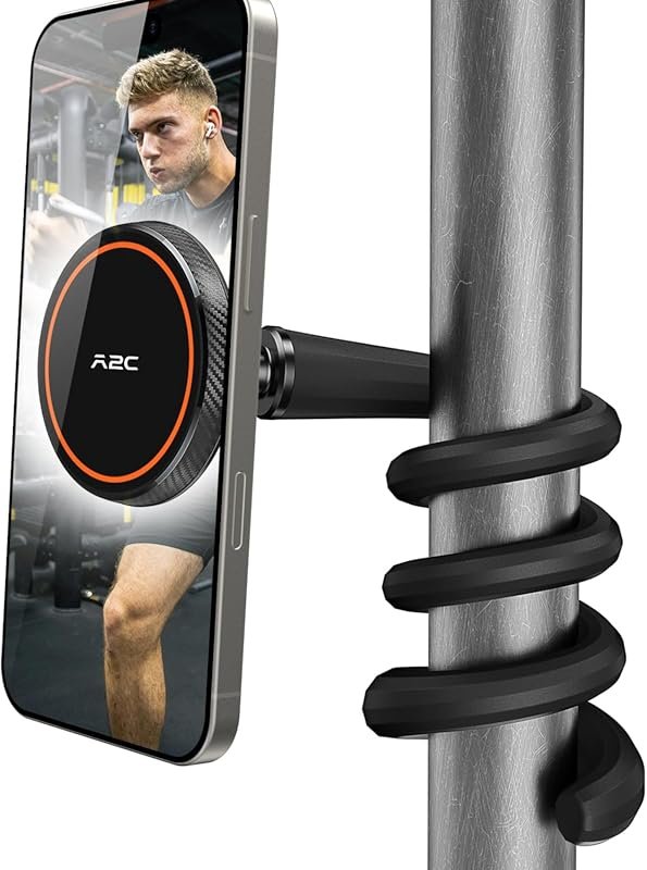 A2C Flexible Gooseneck MagSafe Phone Holder for Treadmill, Peloton & G