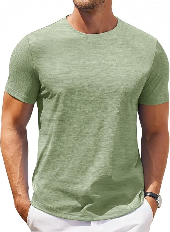 COOFANDY Men's Short Sleeve Classic Crew Neck T-Shirt for Casual Summe