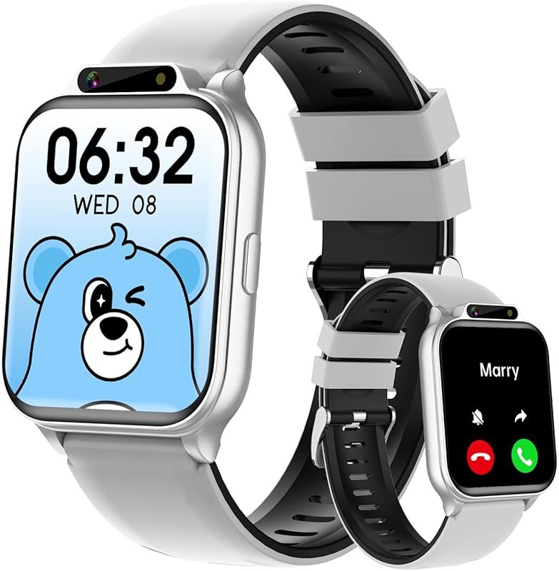 Classic Silver Kids Smart Watch 1.85