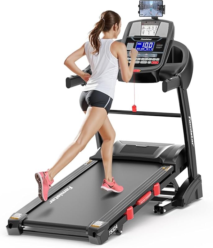Foldable 10MPH Treadmill with 15% Auto Incline, 4.5HP Motor & LED Disp