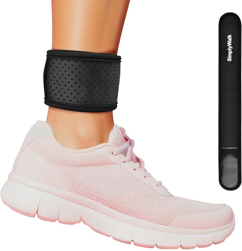 Softwear Ankle Band for Fitbits & Smartwatches (Medium), Black
