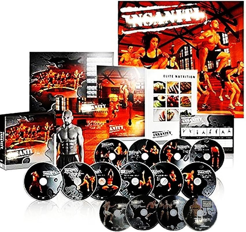 Insanity 60-Day Total Body Conditioning Program with 14 DVDs, Nutritio