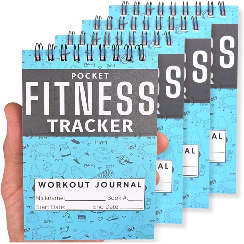 Field Equipt Handheld Workout Log Book 4-Pack for Athletes & Coaches O