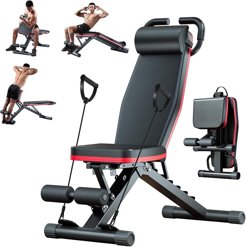2026 ALSO GO Adjustable Weight Bench with Leg Extension & Roman Chair