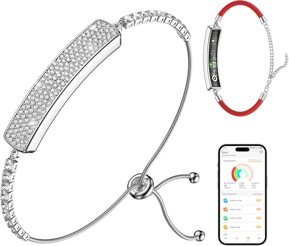 Light Luxury Smart Bracelet for Women Silver