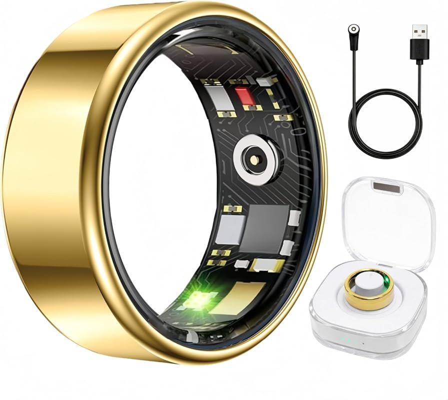 Smart Ring Health Fitness Tracker Men Women Heart Rate SpO2 Sleep Acti