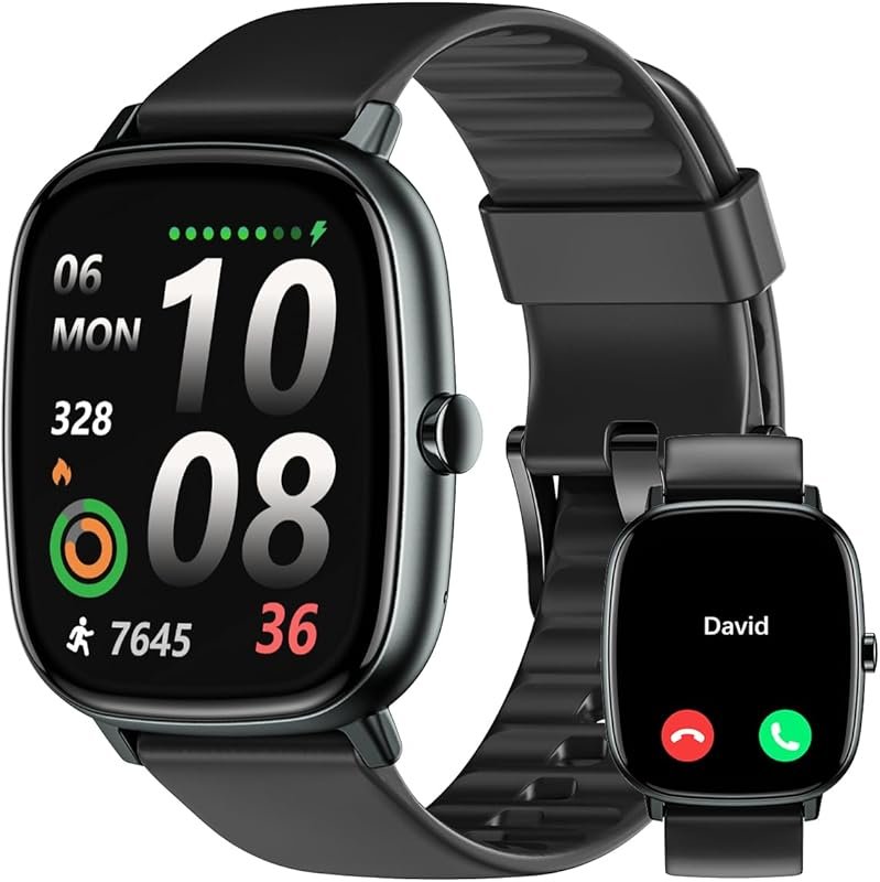 Smart Watch with Built-in GPS, Bluetooth Calls, 1.95
