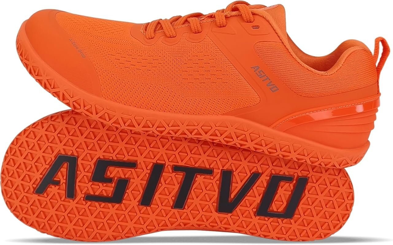 ASITVO Men's Wide Barefoot Gym Shoes with Zero Drop & Knit Upper