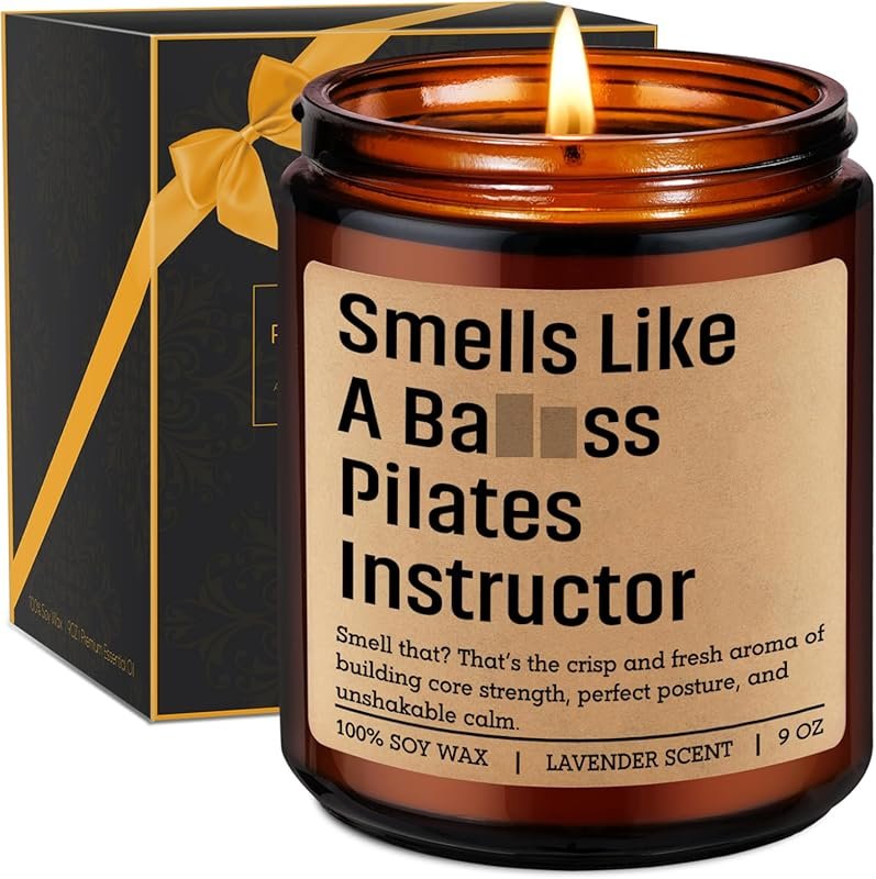Miracu Pilates Candle Studio Decor - Funny Birthday Gifts for Instruct