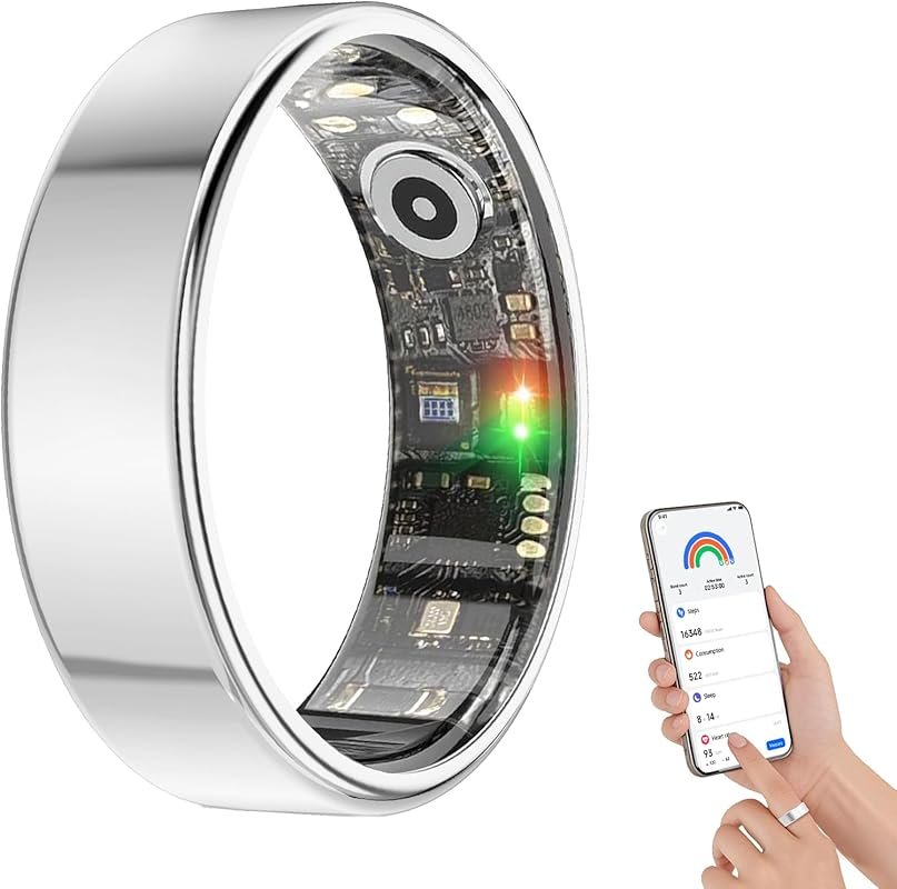 BENIO Gen 2 Smart Ring for Women & Men with Heart Rate, Fitness/Sleep/