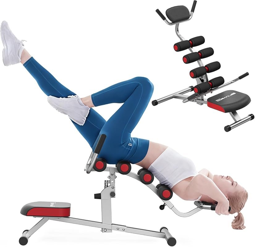 seanleecore Inversion Table 350lbs Capacity for Back Pain Relief & Pos