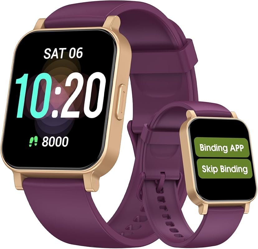 DAVIKO Senior-Friendly Smart Watch with Step, Calorie & Sleep Tracking