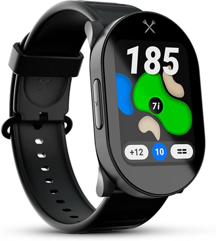 Blue Tees Playmaker+ GPS Watch with AMOLED Display, 42K+ Courses, Shot
