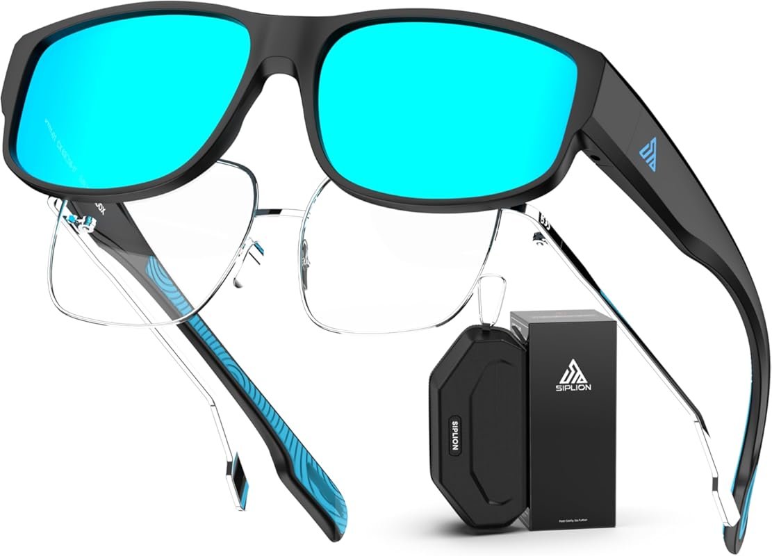 SIPLION Ultralight Polarized Clip-On Sunglasses with UV400 Protection