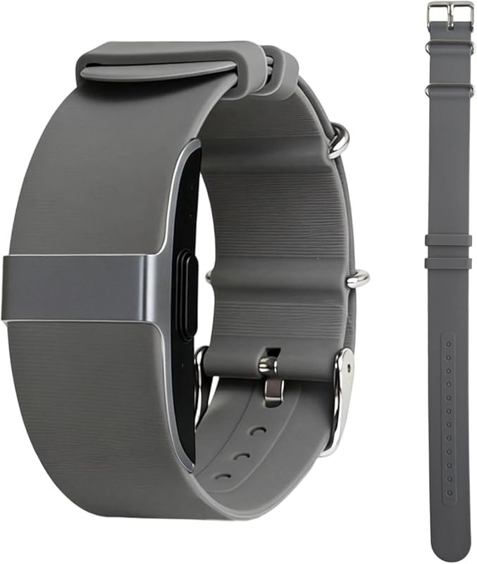 Hume Health Band Silicone Loop Strap, Adjustable Clasp Buckle Replacem