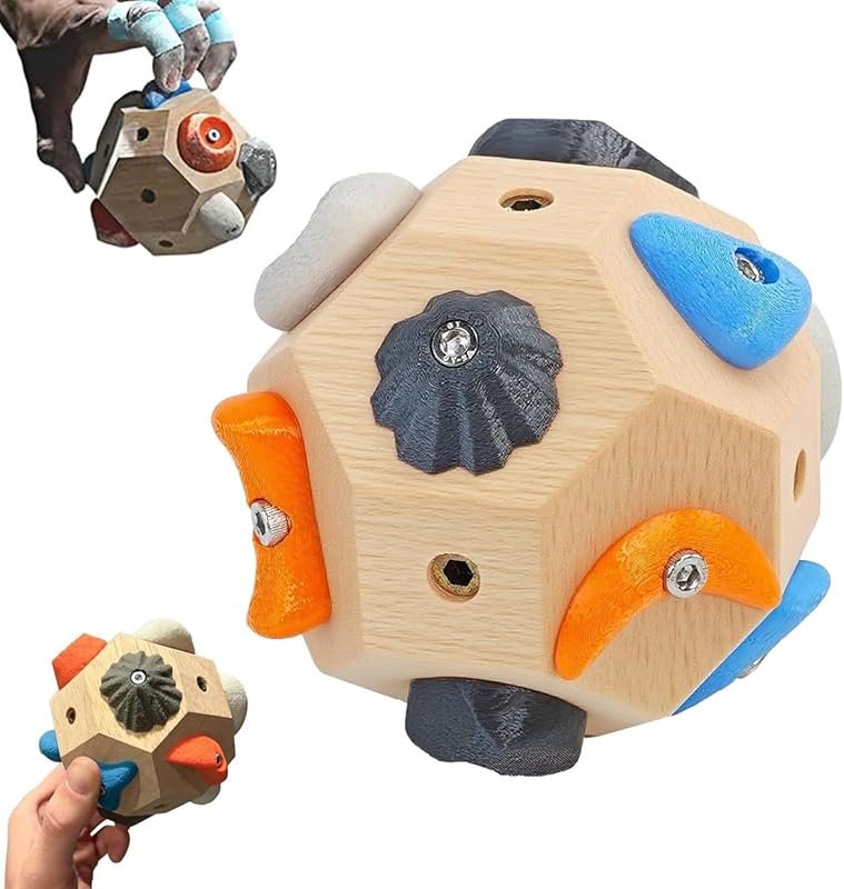 Handcrafted 3D Rock Climbing Boulder Block, Finger Strength Training B