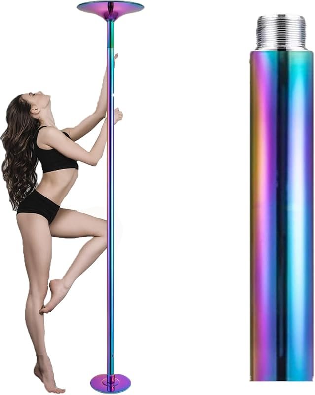 Portable No-Drill Dance Pole for Home & Bedroom, 25cm Extension Stripper Pole for Beginners