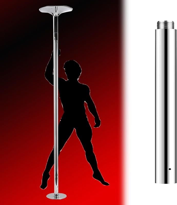 Adjustable Steel Dance Fitness Pole with 40cm Extension for Spinning & Workouts