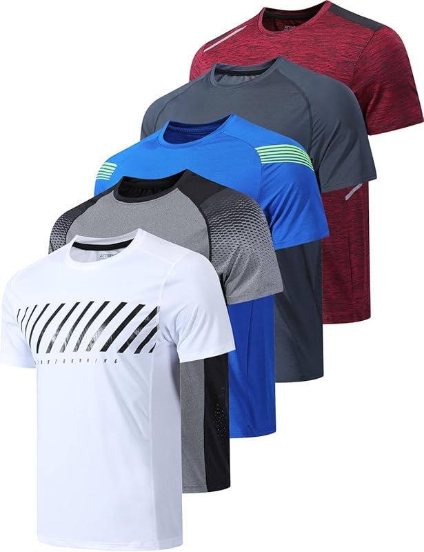 Active 5 Pack Crew Neck T-Shirt