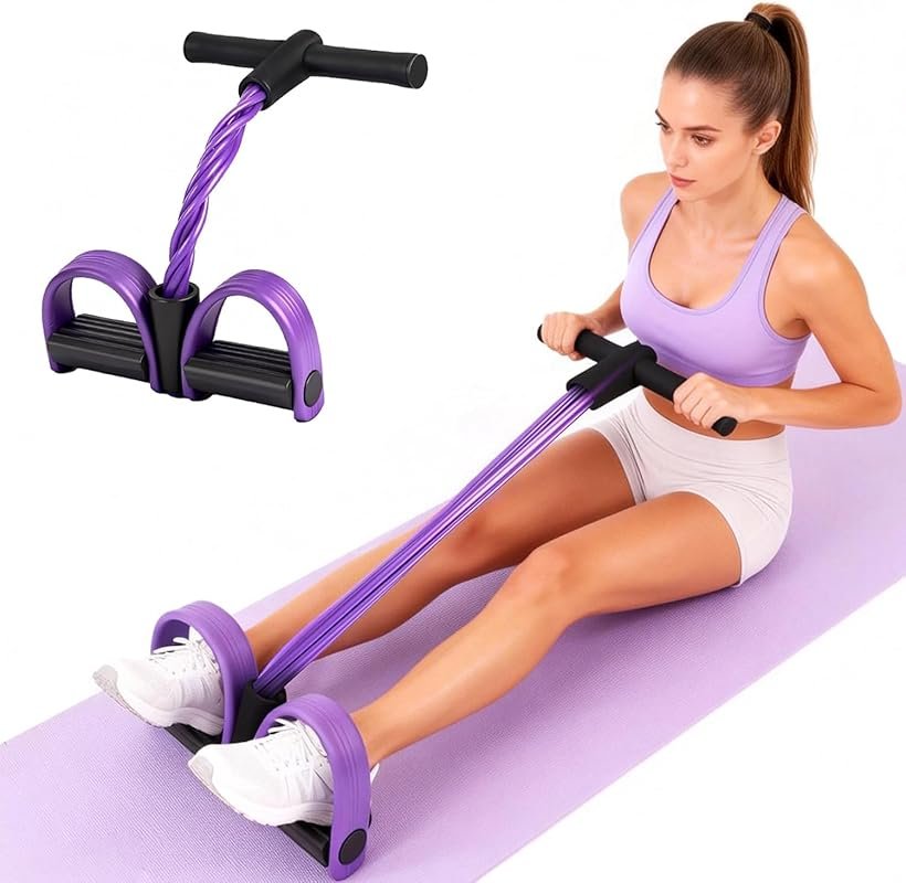6-Tube Elastic Pedal Resistance Band