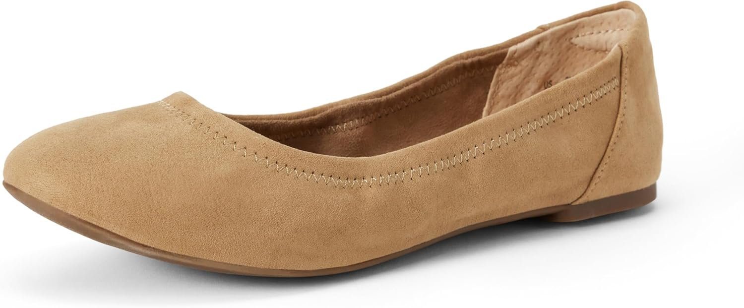 Amazon Essentials Women's Belice Comfortable Slip-On Ballet Flats Brea